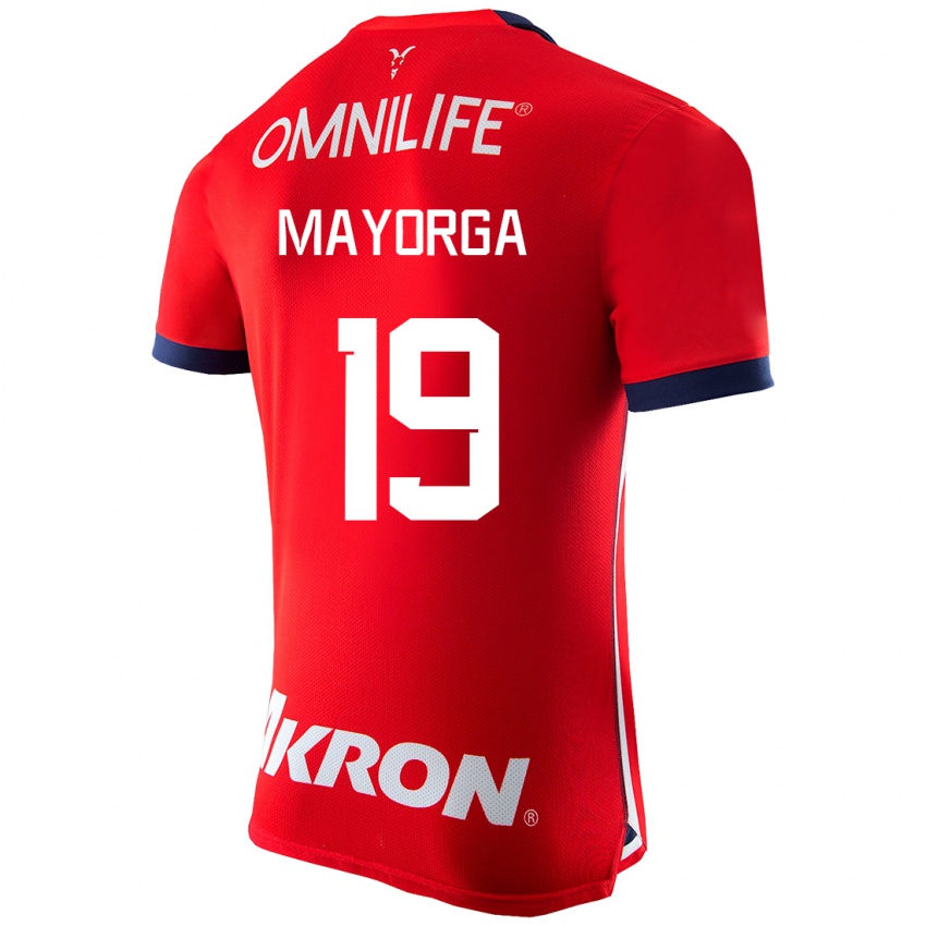 Homme Maillot Alejandro Mayorga #19 Rouge Tenues Domicile 2023/24 T-Shirt Suisse