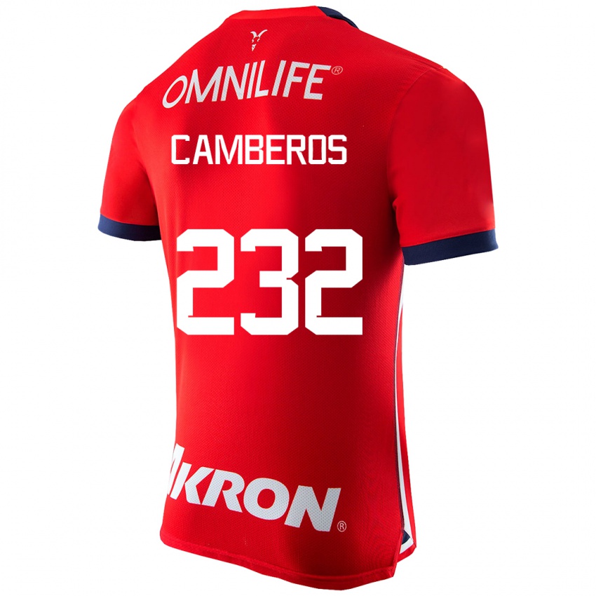 Herren Hugo Camberos #232 Rot Heimtrikot Trikot 2023/24 T-Shirt Schweiz