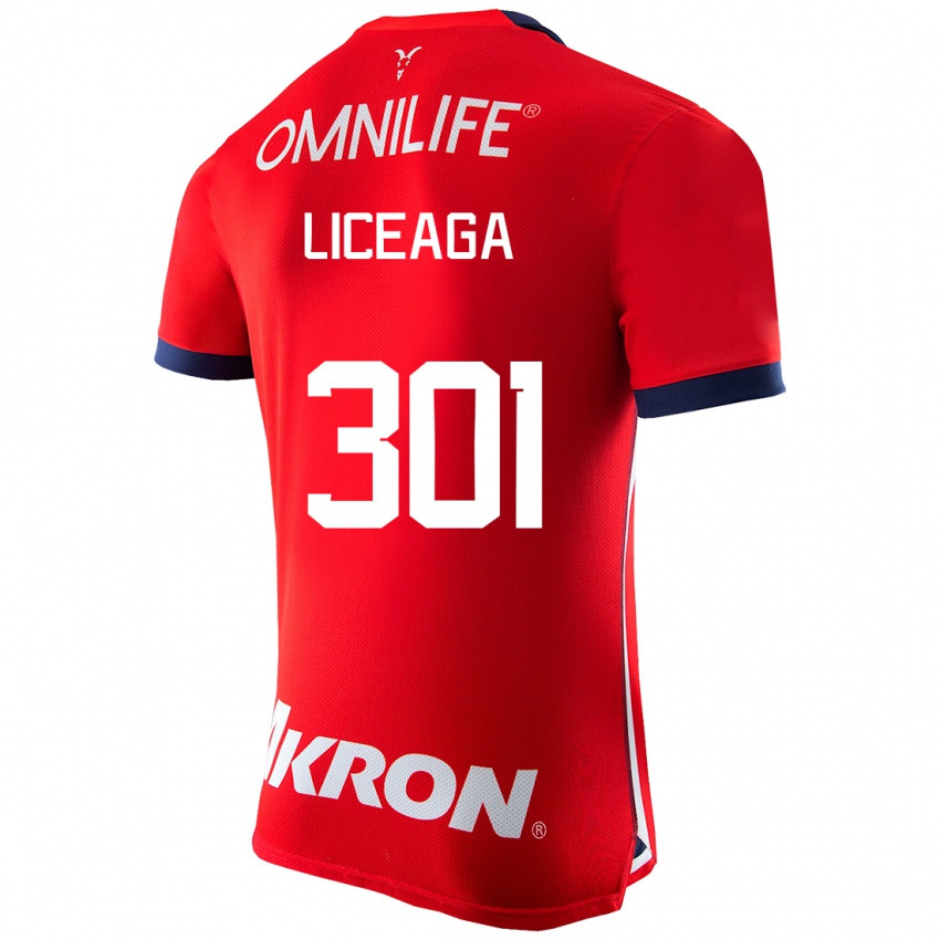 Herren Juan Liceaga #301 Rot Heimtrikot Trikot 2023/24 T-Shirt Schweiz