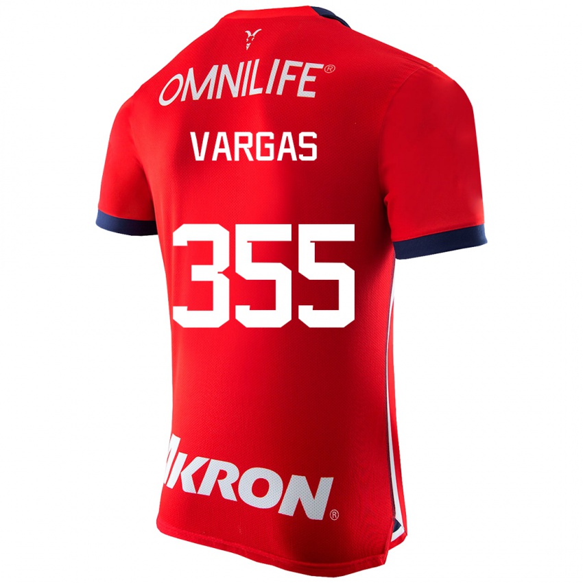 Herren Edgar Vargas #355 Rot Heimtrikot Trikot 2023/24 T-Shirt Schweiz
