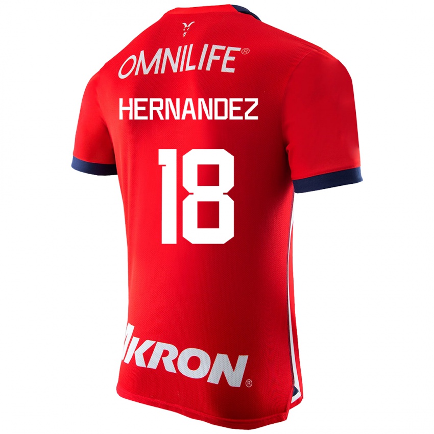 Homme Maillot Montserrat Hernandez #18 Rouge Tenues Domicile 2023/24 T-Shirt Suisse