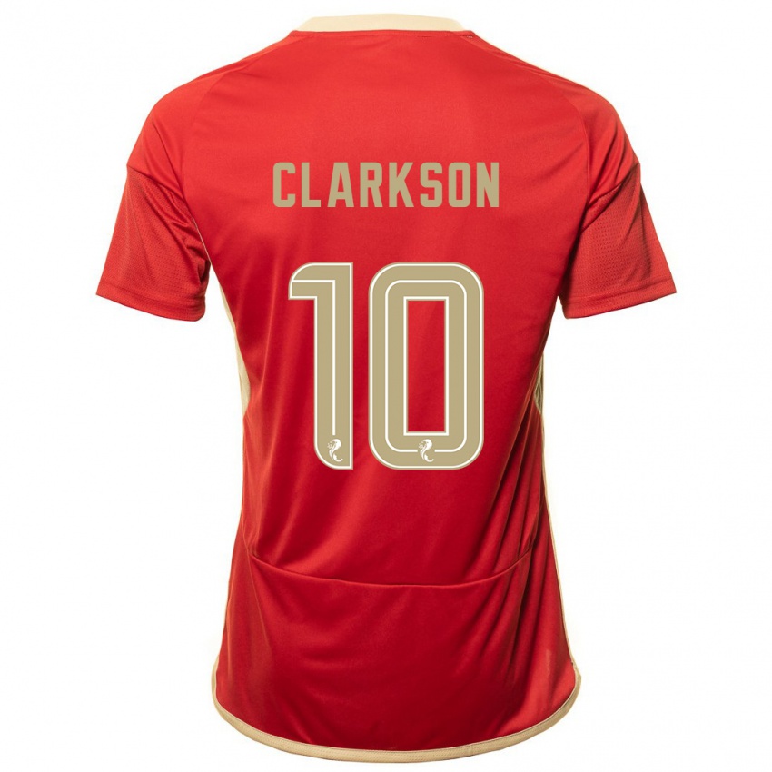 Homme Maillot Leighton Clarkson #10 Rouge Tenues Domicile 2023/24 T-Shirt Suisse