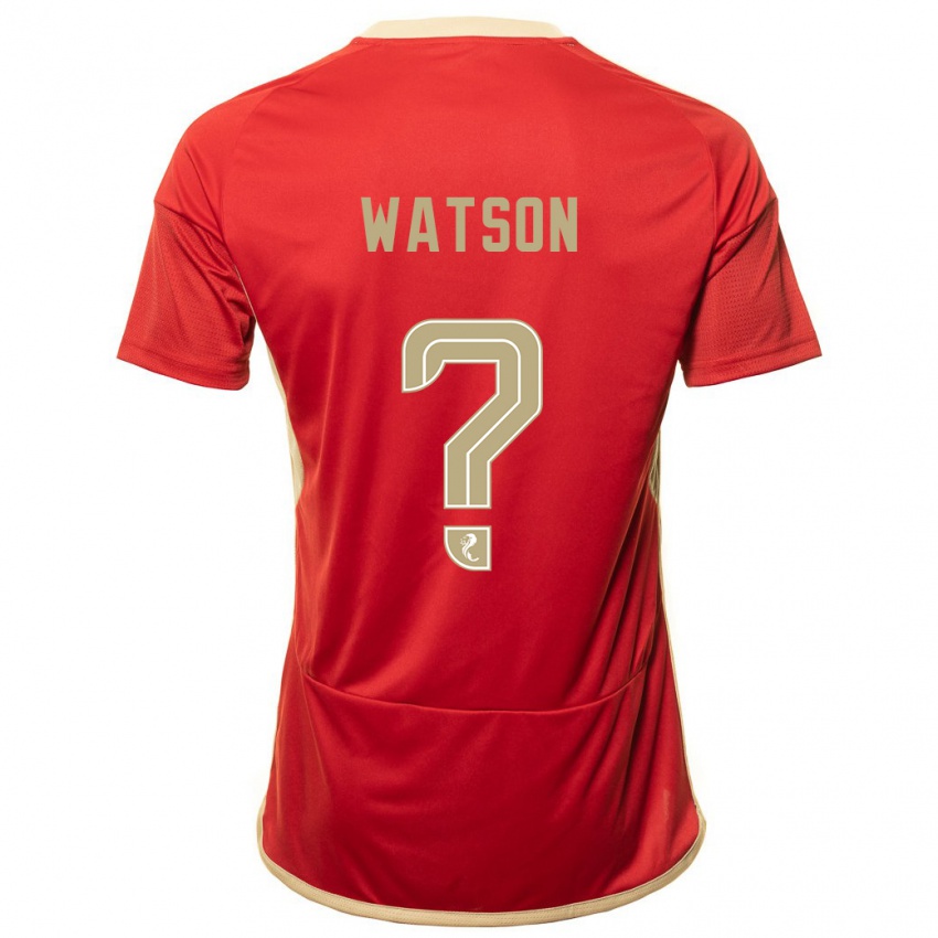 Herren Kai Watson #0 Rot Heimtrikot Trikot 2023/24 T-Shirt Schweiz