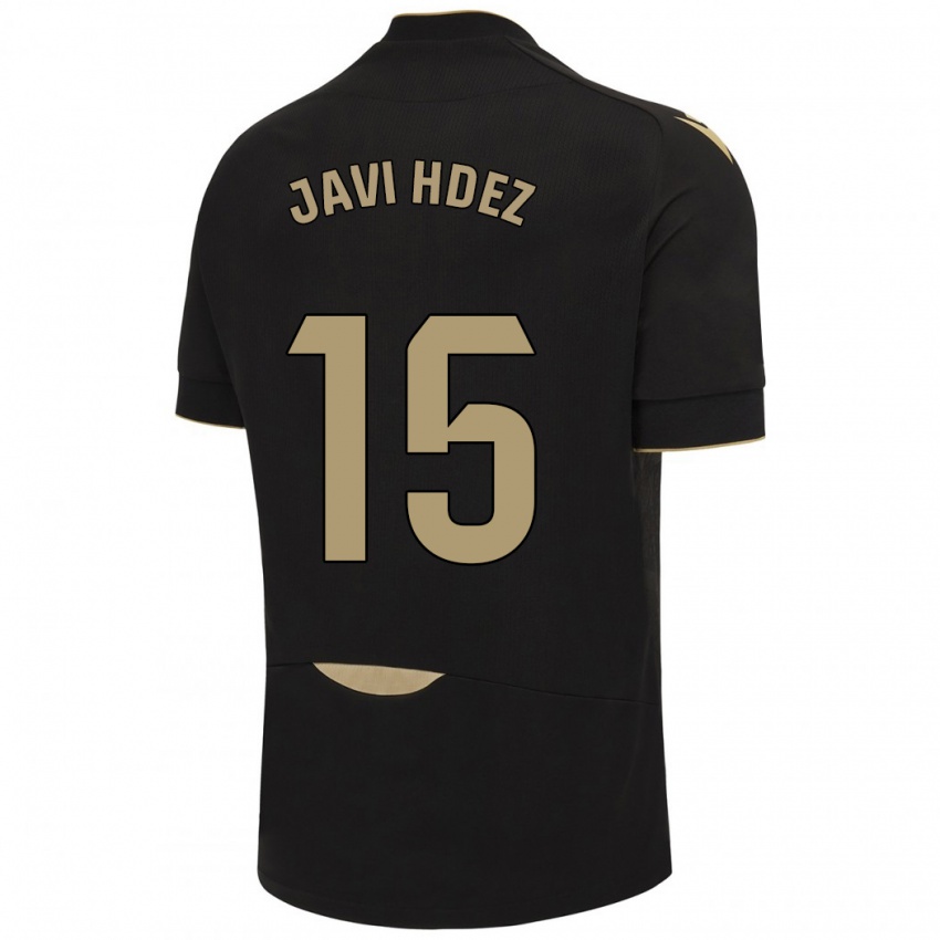 Homme Maillot Javi Hernández #15 Noir Tenues Extérieur 2023/24 T-Shirt Suisse
