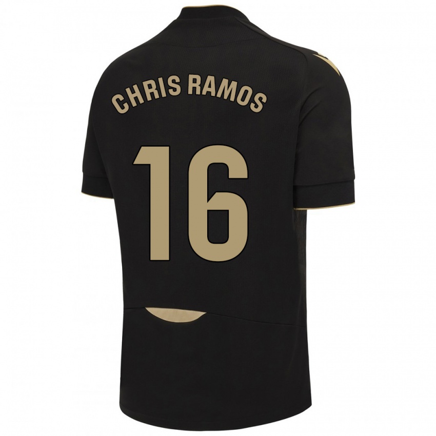 Homme Maillot Chris Ramos #16 Noir Tenues Extérieur 2023/24 T-Shirt Suisse