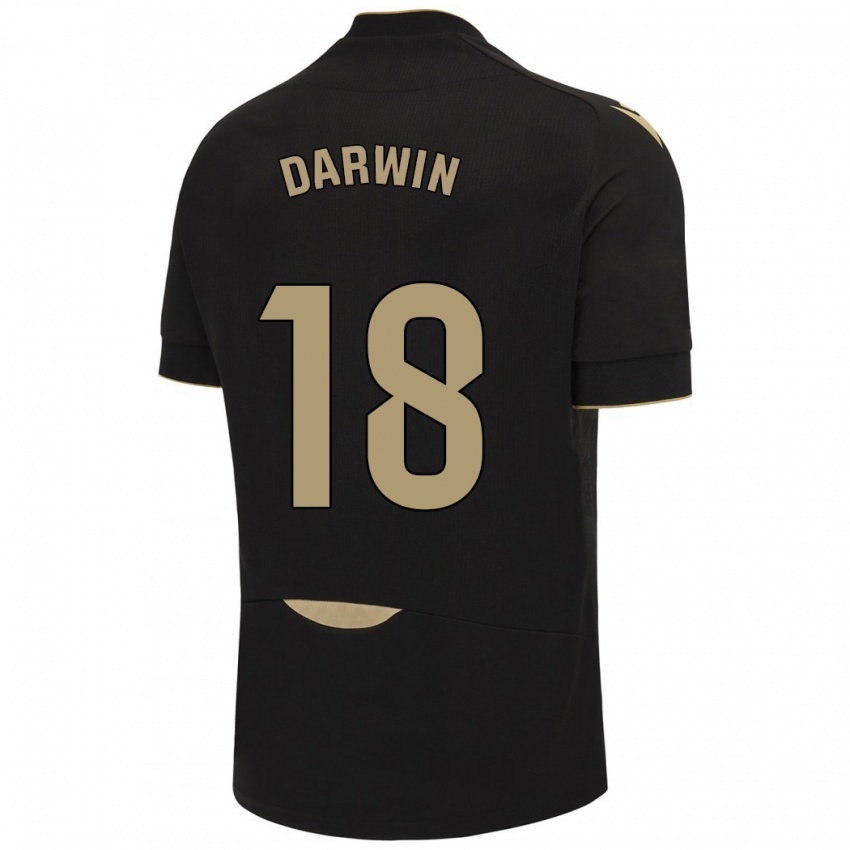Herren Darwin Machís #18 Schwarz Auswärtstrikot Trikot 2023/24 T-Shirt Schweiz