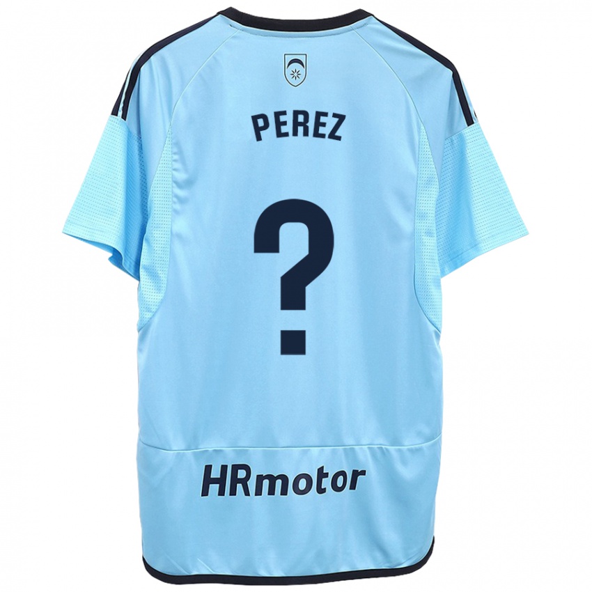 Homme Maillot Bruno Perez #0 Bleu Tenues Extérieur 2023/24 T-Shirt Suisse
