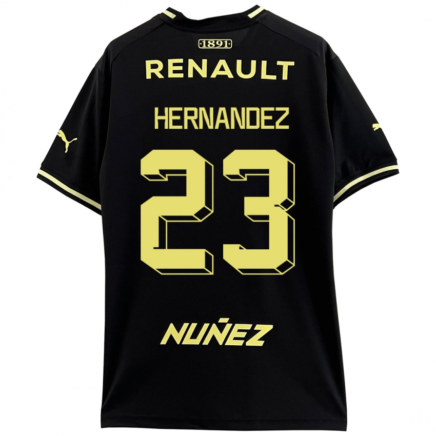 Homme Maillot Abel Hernandez #23 Noir Tenues Extérieur 2023/24 T-Shirt Suisse