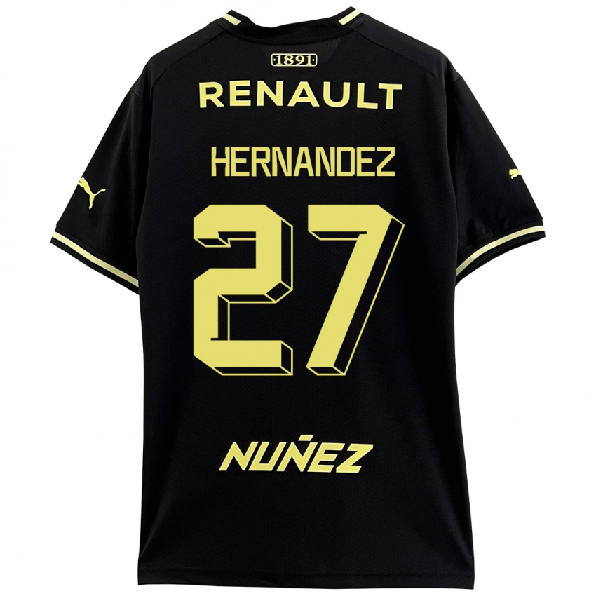 Homme Maillot Lucas Hernández #27 Noir Tenues Extérieur 2023/24 T-Shirt Suisse