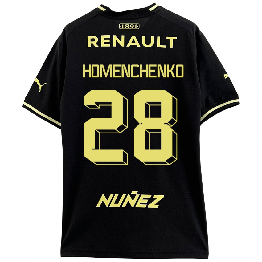 Homme Maillot Santiago Homenchenko #28 Noir Tenues Extérieur 2023/24 T-Shirt Suisse