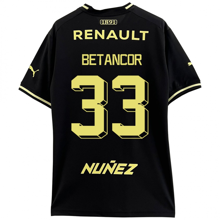 Homme Maillot Bruno Betancor #33 Noir Tenues Extérieur 2023/24 T-Shirt Suisse