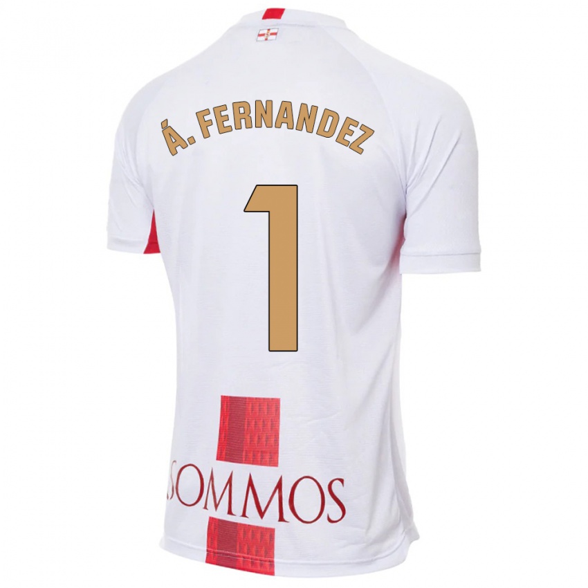 Homme Maillot Alvaro Fernandez #1 Blanc Tenues Extérieur 2023/24 T-Shirt Suisse