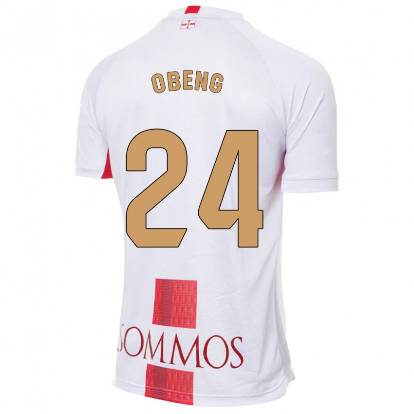 Homme Maillot Samuel Obeng #24 Blanc Tenues Extérieur 2023/24 T-Shirt Suisse