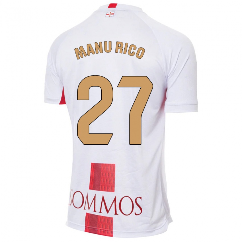 Homme Maillot Manu Rico #27 Blanc Tenues Extérieur 2023/24 T-Shirt Suisse