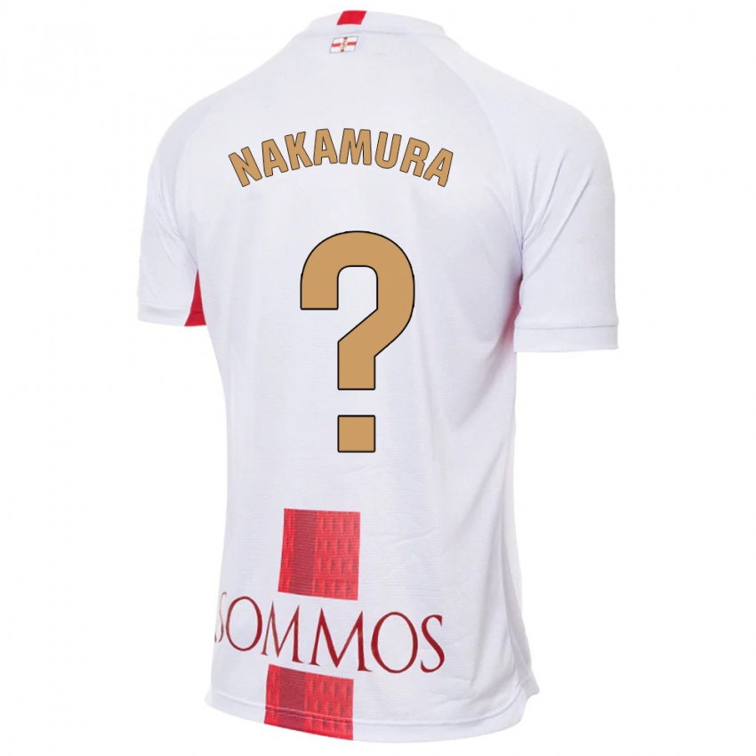 Homme Maillot Togo Nakamura #0 Blanc Tenues Extérieur 2023/24 T-Shirt Suisse