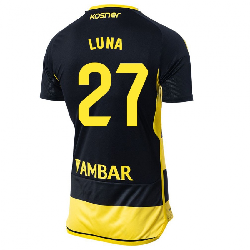 Herren Marcos Luna #27 Schwarz Gelb Auswärtstrikot Trikot 2023/24 T-Shirt Schweiz