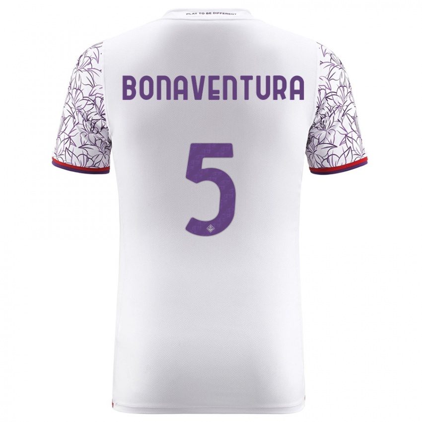 Homme Maillot Giacomo Bonaventura #5 Blanc Tenues Extérieur 2023/24 T-Shirt Suisse