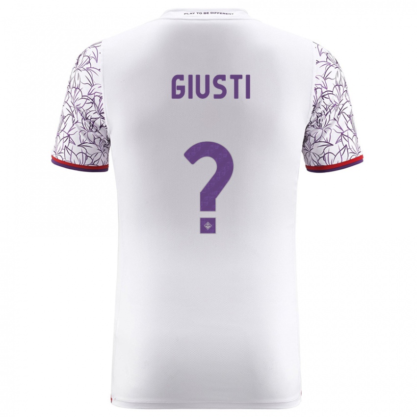 Homme Maillot Edoardo Giusti #0 Blanc Tenues Extérieur 2023/24 T-Shirt Suisse