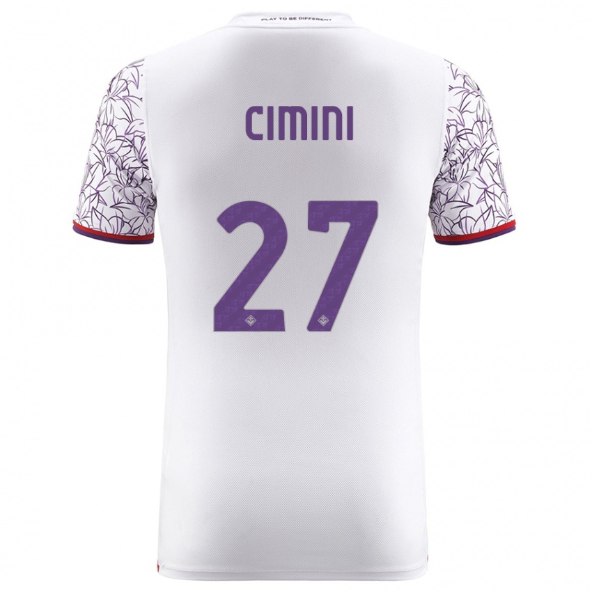 Herren Linda Tucceri Cimini #27 Weiß Auswärtstrikot Trikot 2023/24 T-Shirt Schweiz
