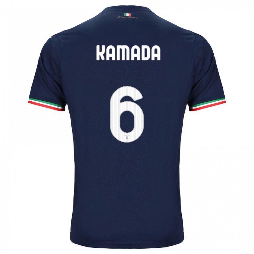 Homme Maillot Daichi Kamada #6 Marin Tenues Extérieur 2023/24 T-Shirt Suisse