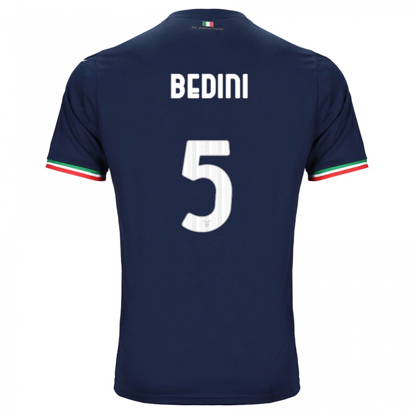 Homme Maillot Filippo Bedini #5 Marin Tenues Extérieur 2023/24 T-Shirt Suisse