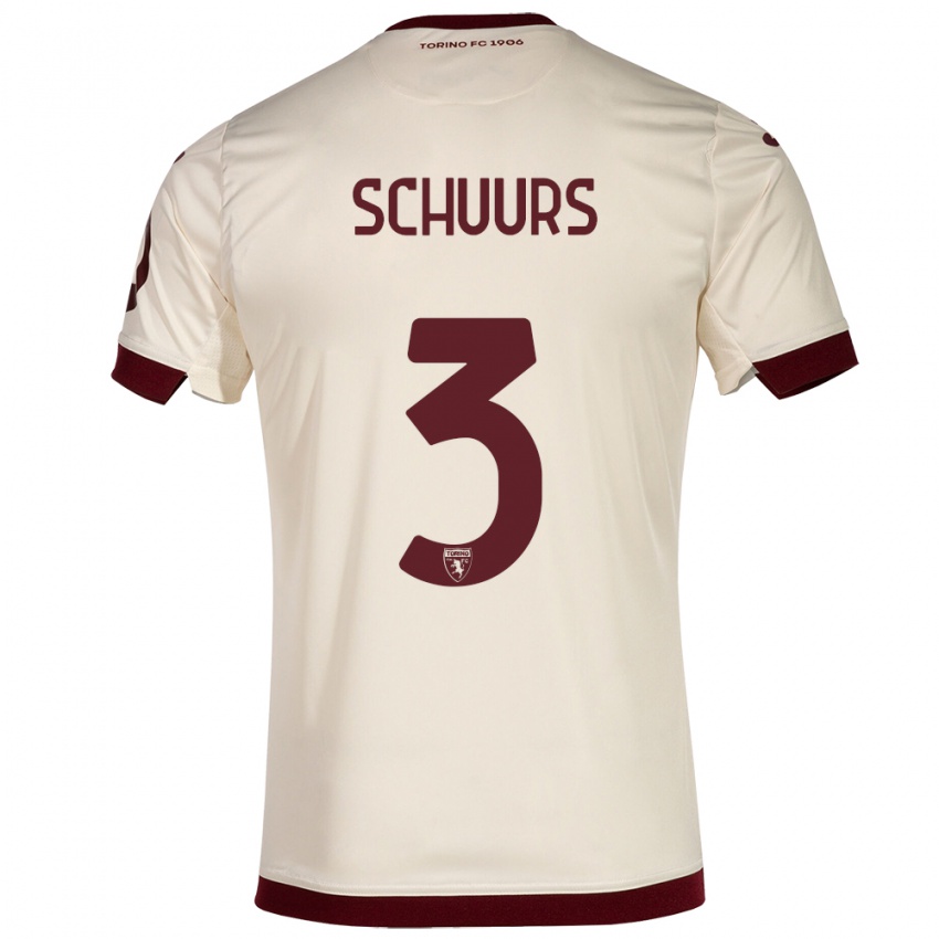 Herren Perr Schuurs #3 Sekt Auswärtstrikot Trikot 2023/24 T-Shirt Schweiz