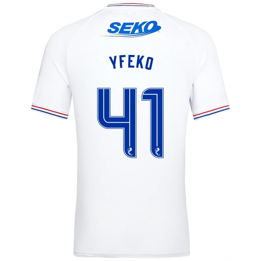 Herren Johnly Yfeko #41 Weiß Auswärtstrikot Trikot 2023/24 T-Shirt Schweiz