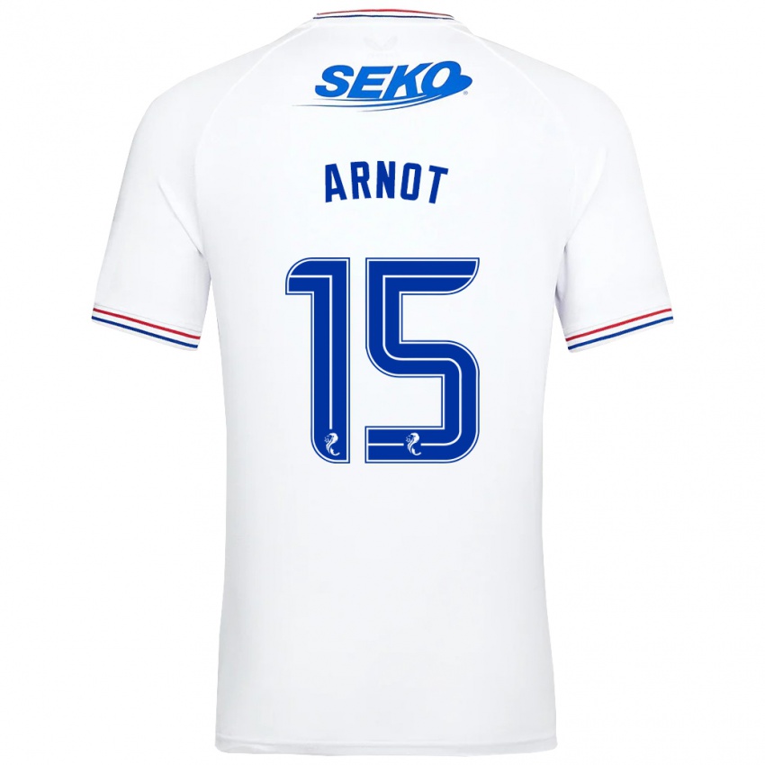 Herren Elizabeth Arnot #15 Weiß Auswärtstrikot Trikot 2023/24 T-Shirt Schweiz