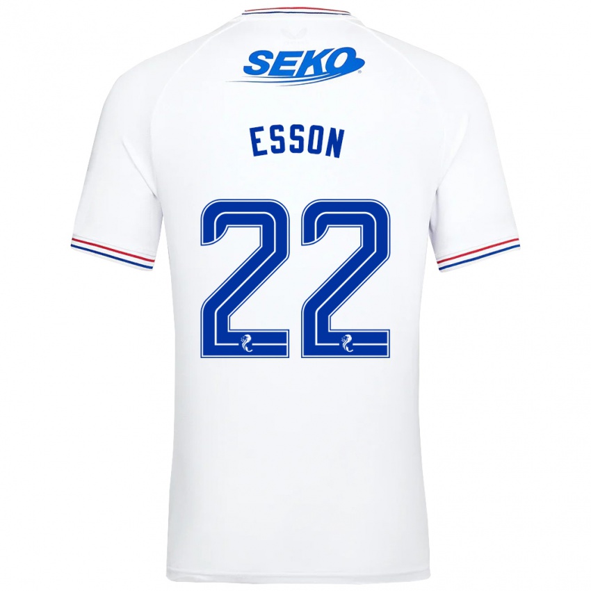 Herren Victoria Esson #22 Weiß Auswärtstrikot Trikot 2023/24 T-Shirt Schweiz
