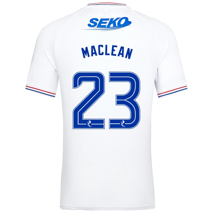 Herren Kirsty Maclean #23 Weiß Auswärtstrikot Trikot 2023/24 T-Shirt Schweiz