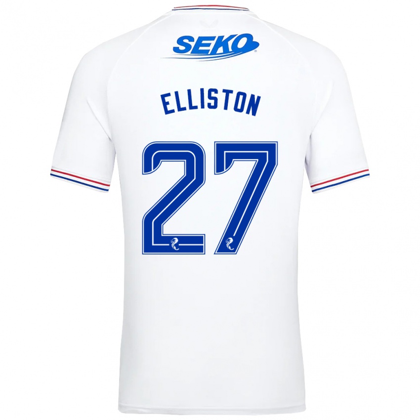 Herren Maddie Elliston #27 Weiß Auswärtstrikot Trikot 2023/24 T-Shirt Schweiz