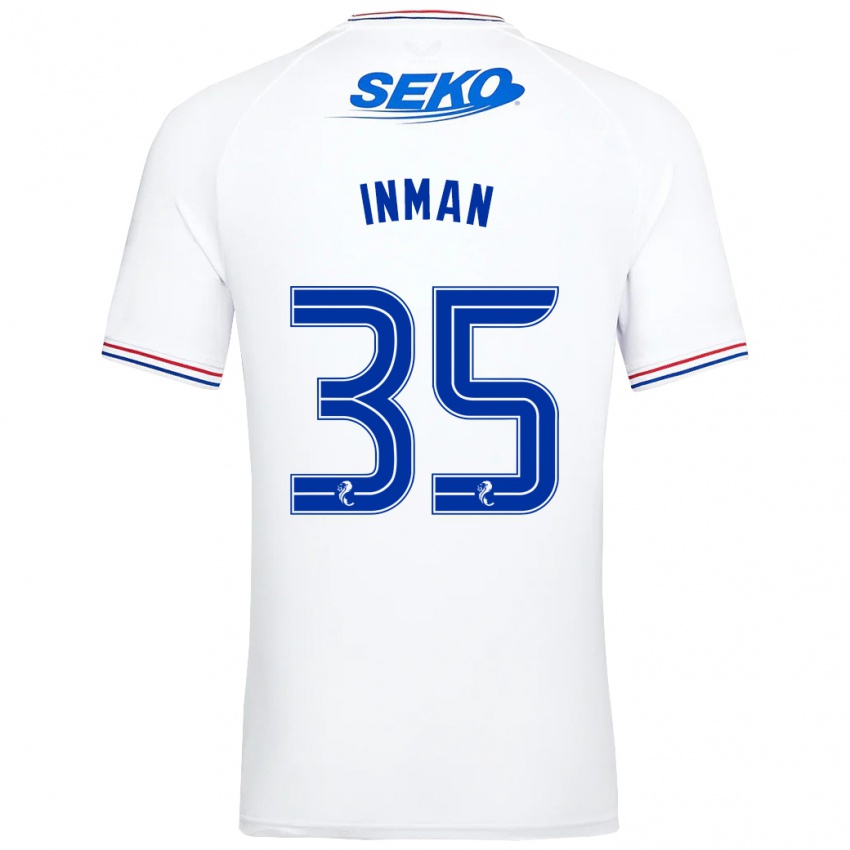 Herren Lucy Inman #35 Weiß Auswärtstrikot Trikot 2023/24 T-Shirt Schweiz