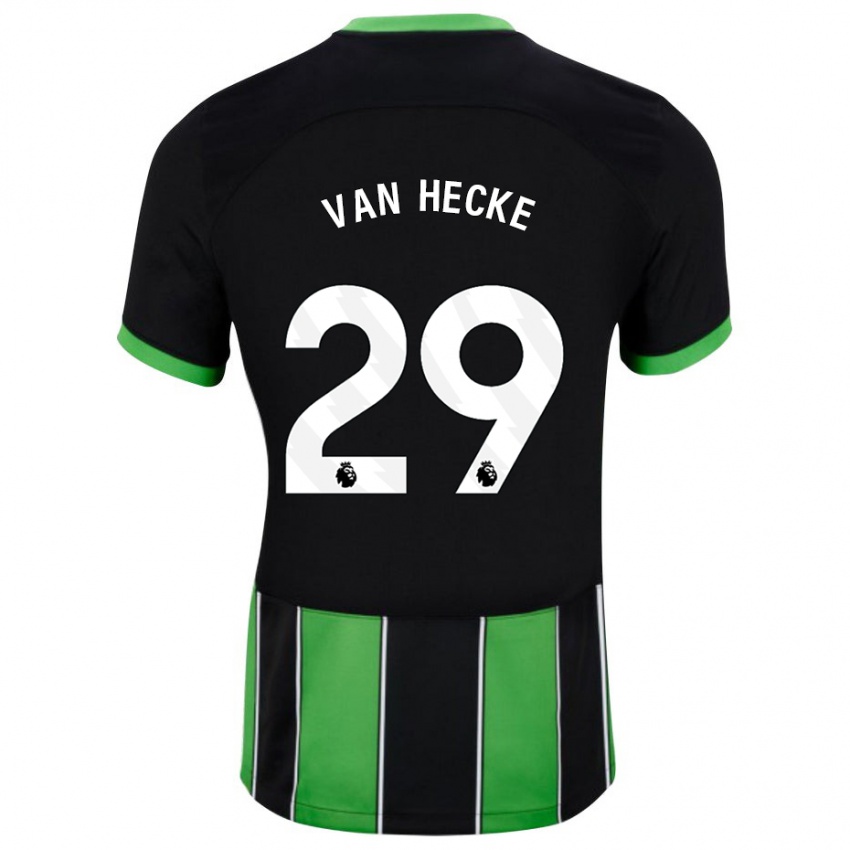 Homme Maillot Jan Paul Van Hecke #29 Vert Noir Tenues Extérieur 2023/24 T-Shirt Suisse