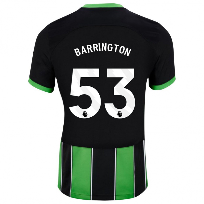 Homme Maillot Luca Barrington #53 Vert Noir Tenues Extérieur 2023/24 T-Shirt Suisse