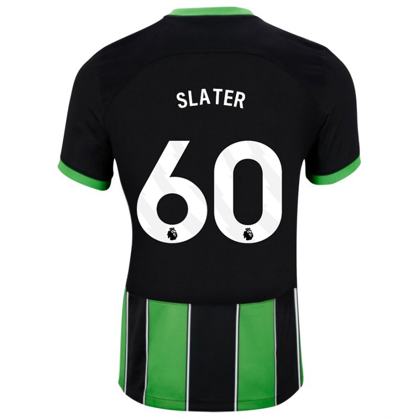 Homme Maillot Jacob Slater #60 Vert Noir Tenues Extérieur 2023/24 T-Shirt Suisse
