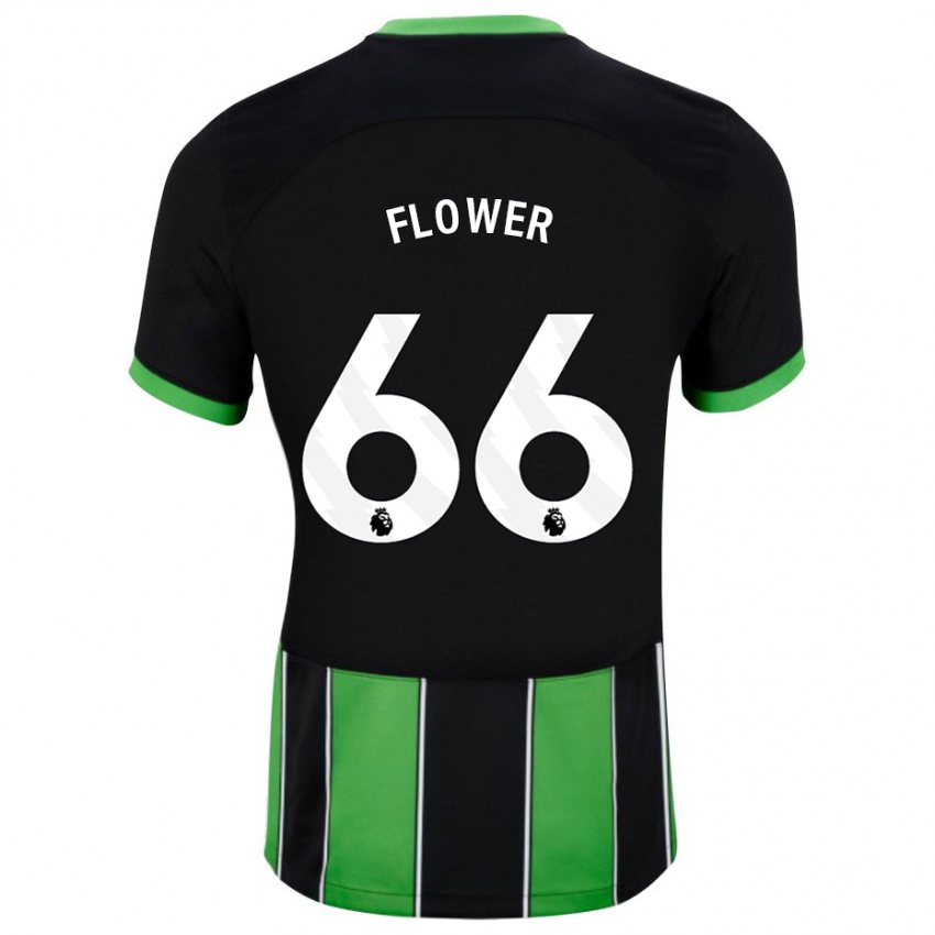 Herren Louis Flower #66 Schwarz Grün Auswärtstrikot Trikot 2023/24 T-Shirt Schweiz