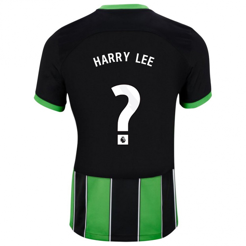 Homme Maillot Harry Lee #0 Vert Noir Tenues Extérieur 2023/24 T-Shirt Suisse