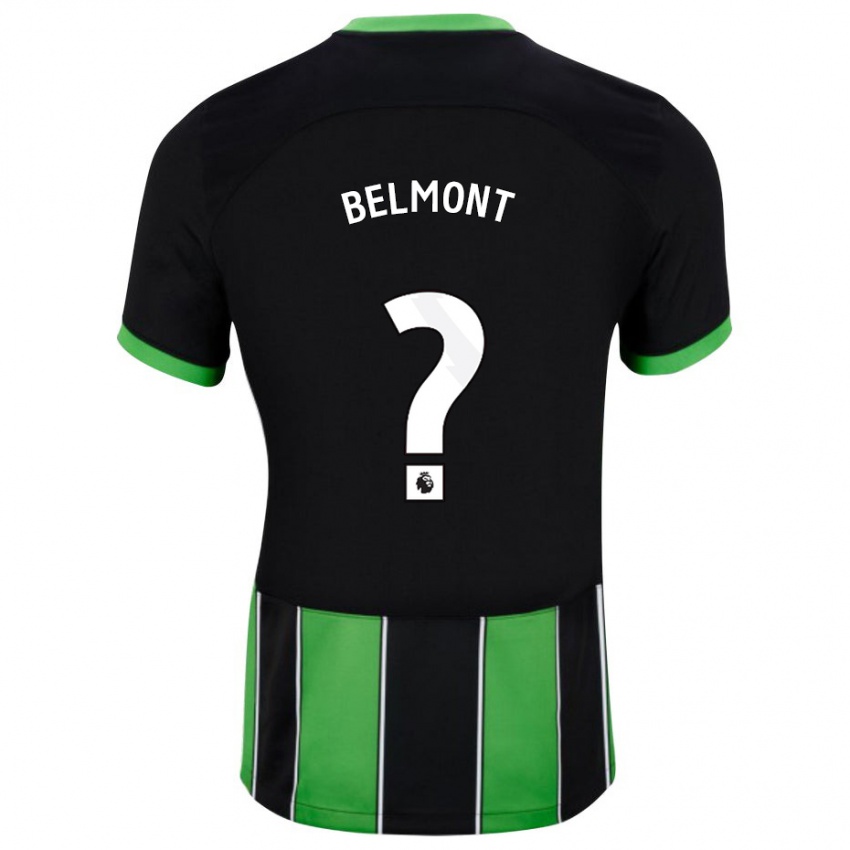 Herren Joe Belmont #0 Schwarz Grün Auswärtstrikot Trikot 2023/24 T-Shirt Schweiz