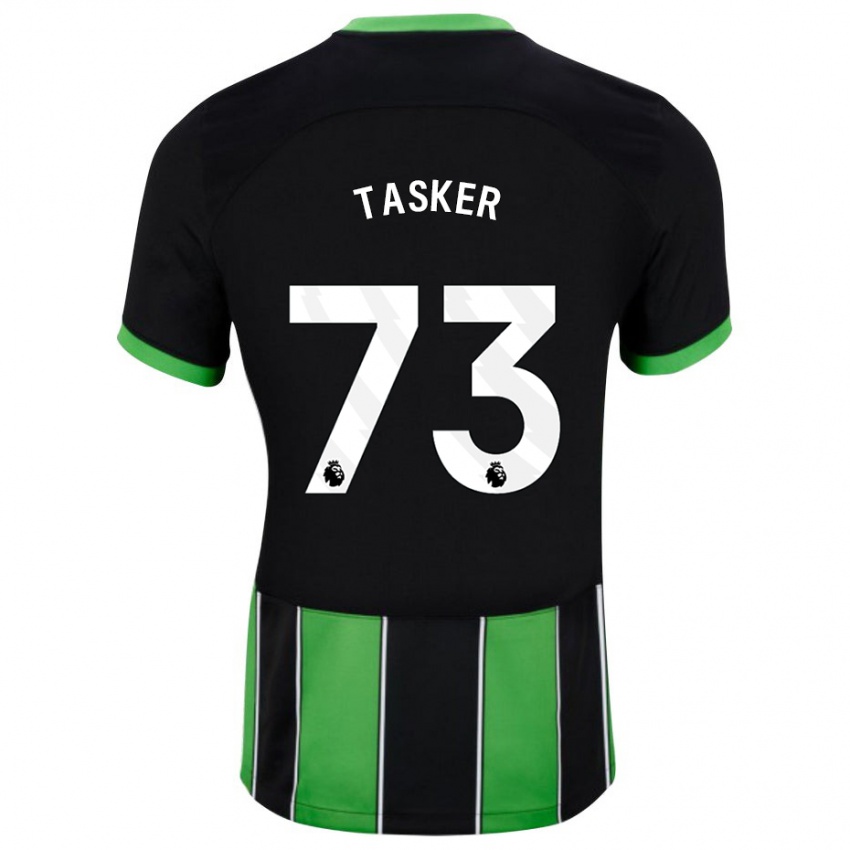 Homme Maillot Charlie Tasker #73 Vert Noir Tenues Extérieur 2023/24 T-Shirt Suisse