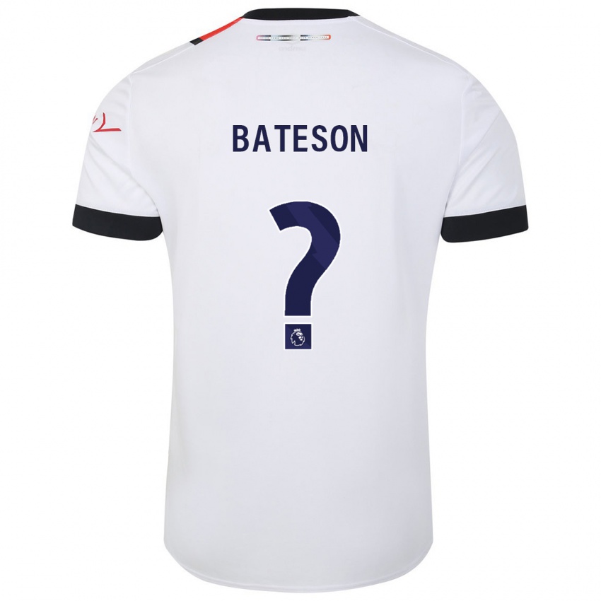 Homme Maillot Jack Bateson #0 Blanc Tenues Extérieur 2023/24 T-Shirt Suisse