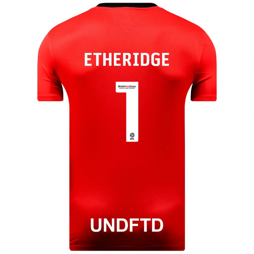 Herren Neil Etheridge #1 Rot Auswärtstrikot Trikot 2023/24 T-Shirt Schweiz