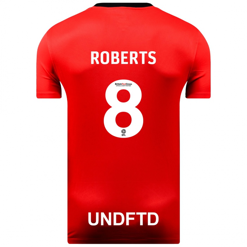 Herren Tyler Roberts #8 Rot Auswärtstrikot Trikot 2023/24 T-Shirt Schweiz