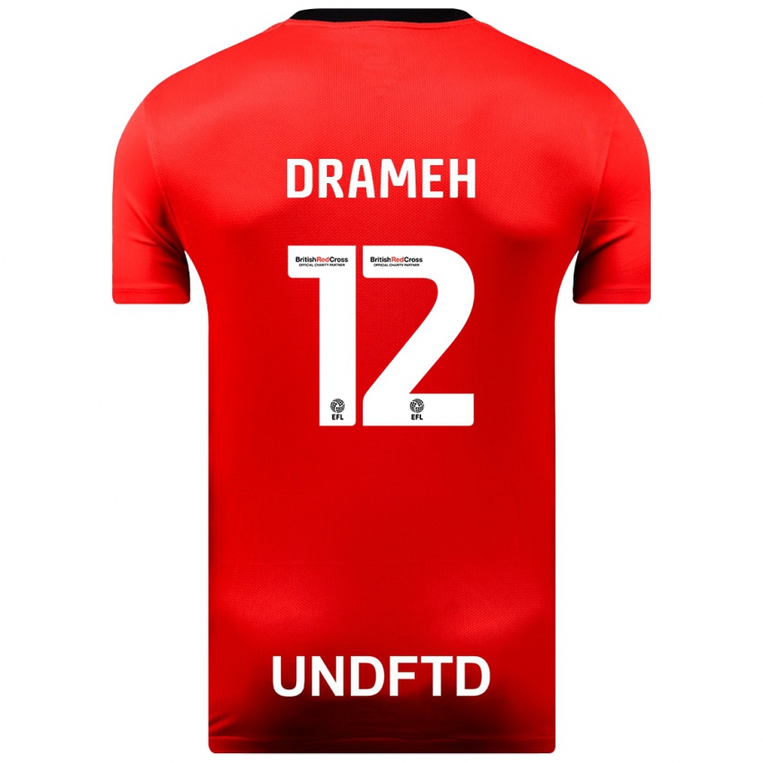 Herren Cody Drameh #12 Rot Auswärtstrikot Trikot 2023/24 T-Shirt Schweiz
