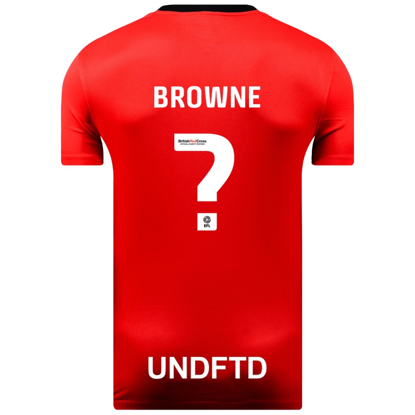 Herren Rico Browne #0 Rot Auswärtstrikot Trikot 2023/24 T-Shirt Schweiz