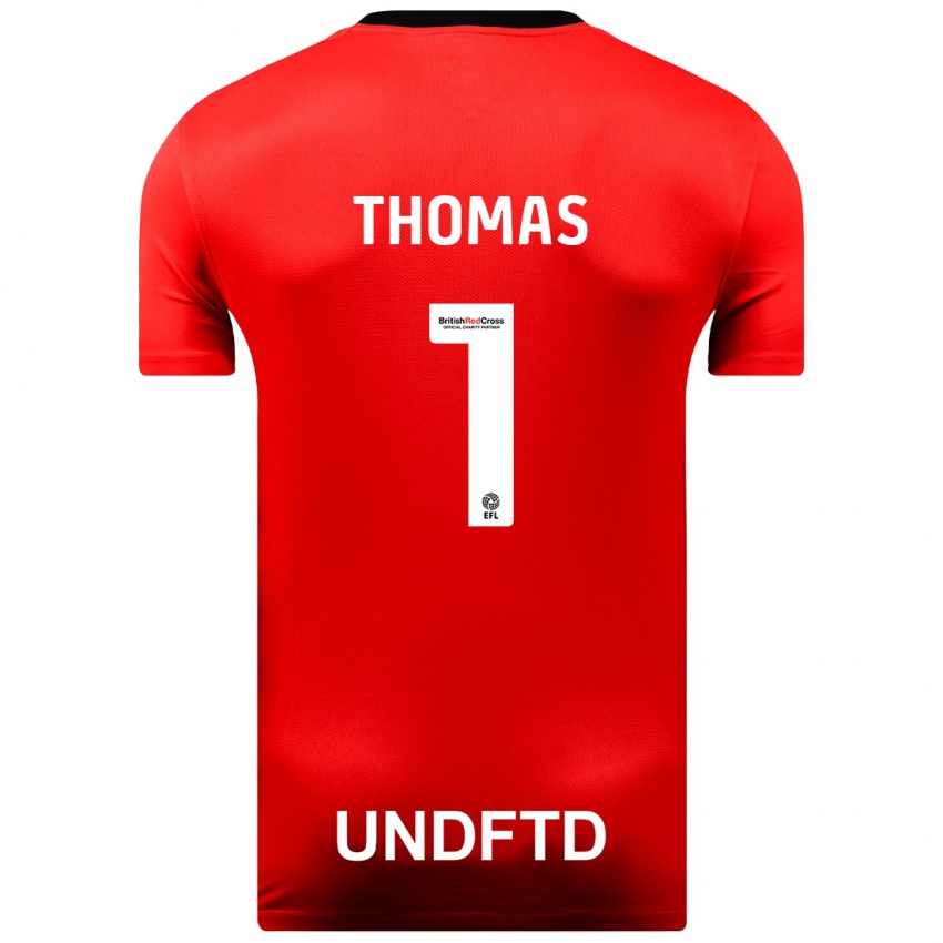Herren Lucy Thomas #1 Rot Auswärtstrikot Trikot 2023/24 T-Shirt Schweiz