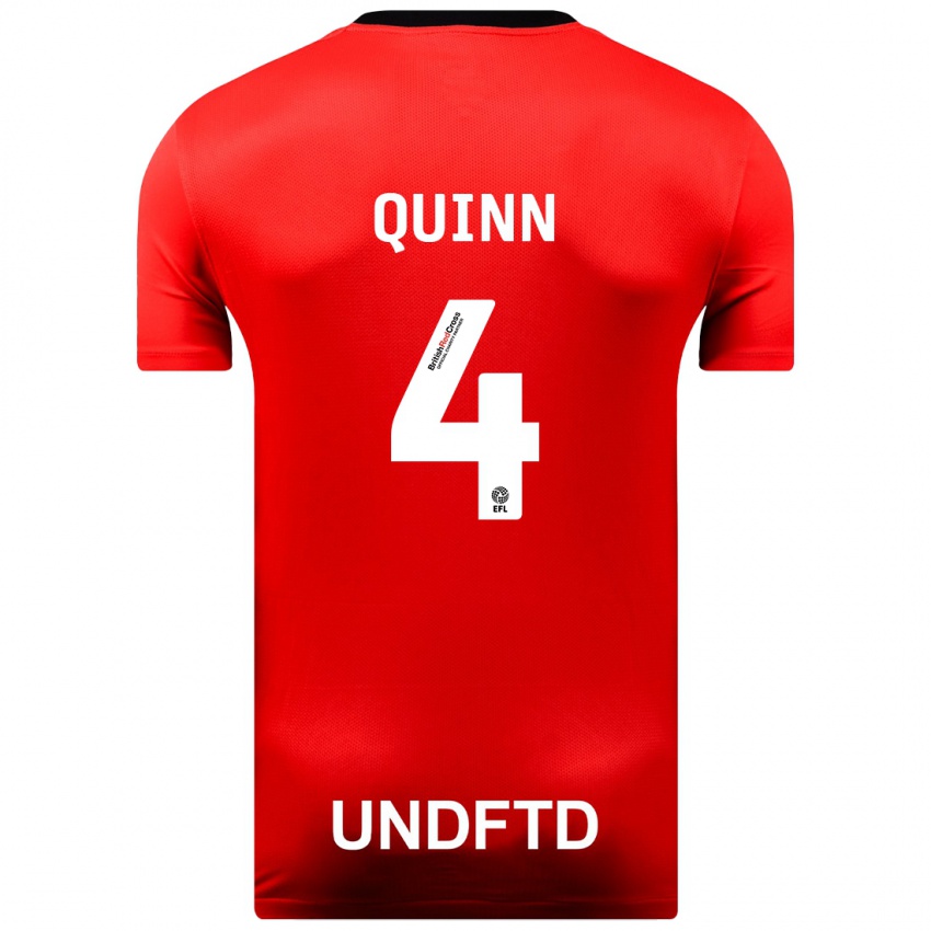 Herren Louise Catherine Quinn #4 Rot Auswärtstrikot Trikot 2023/24 T-Shirt Schweiz