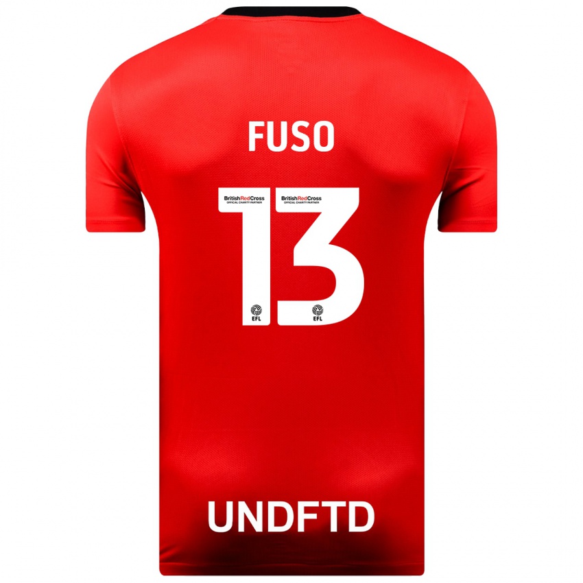 Homme Maillot Ivana Fuso #13 Rouge Tenues Extérieur 2023/24 T-Shirt Suisse