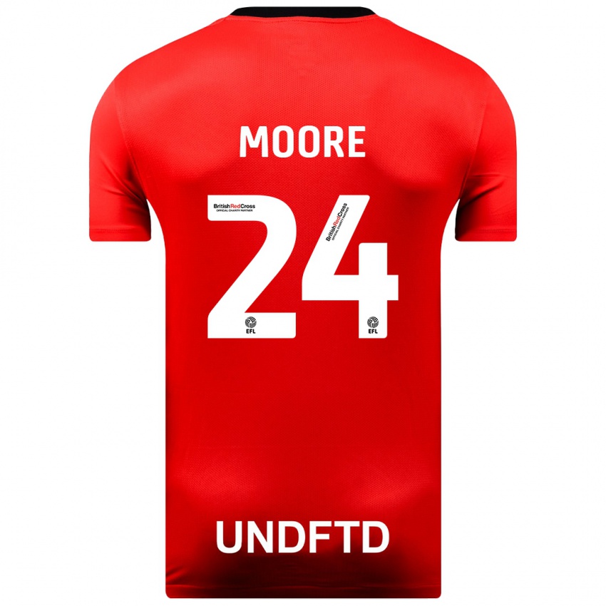 Herren Jade Ellis Moore #24 Rot Auswärtstrikot Trikot 2023/24 T-Shirt Schweiz