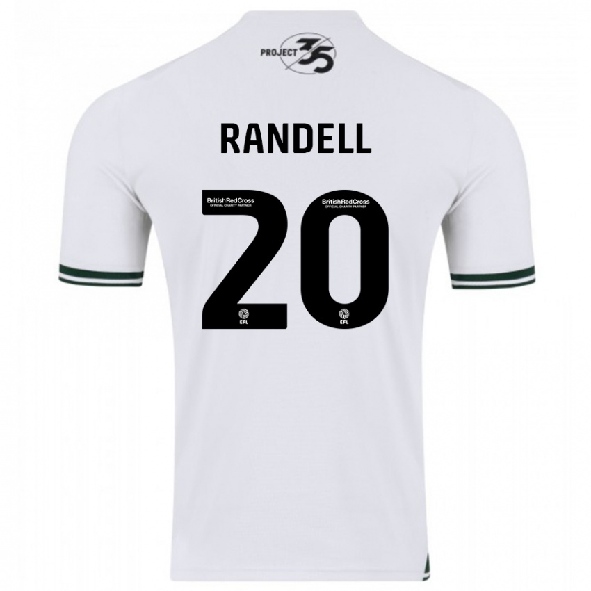 Homme Maillot Adam Randell #20 Blanc Tenues Extérieur 2023/24 T-Shirt Suisse