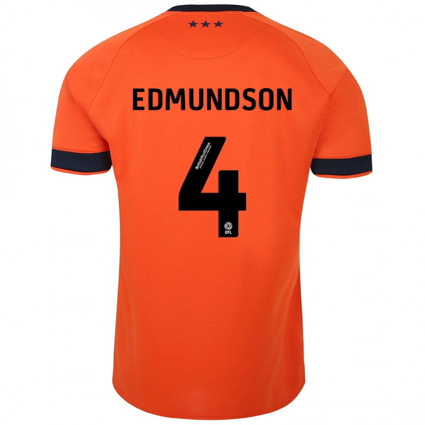 Herren George Edmundson #4 Orangefarben Auswärtstrikot Trikot 2023/24 T-Shirt Schweiz